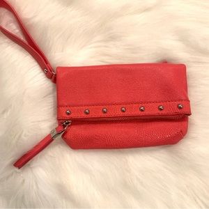 Jennifer Lopez Pink Studded Wristlet Purse